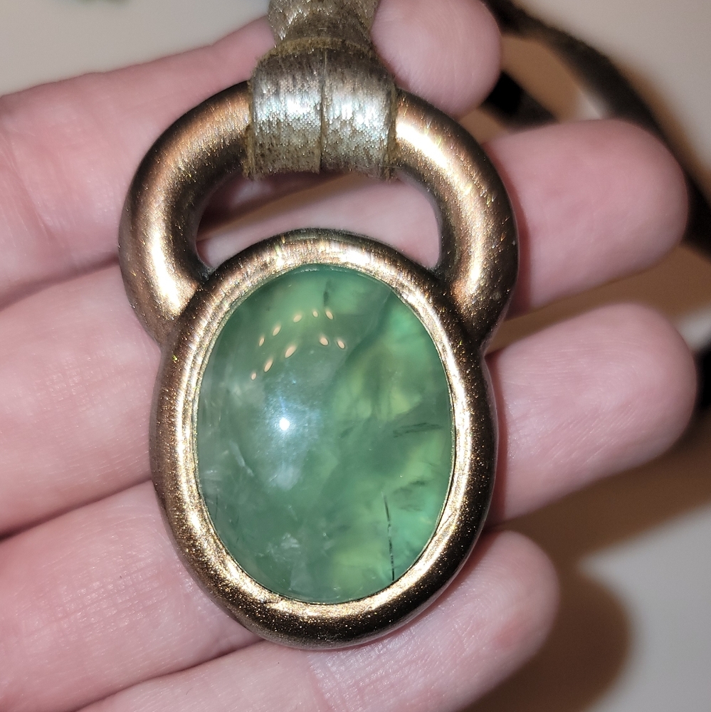 Prehnite Pendant Necklace
